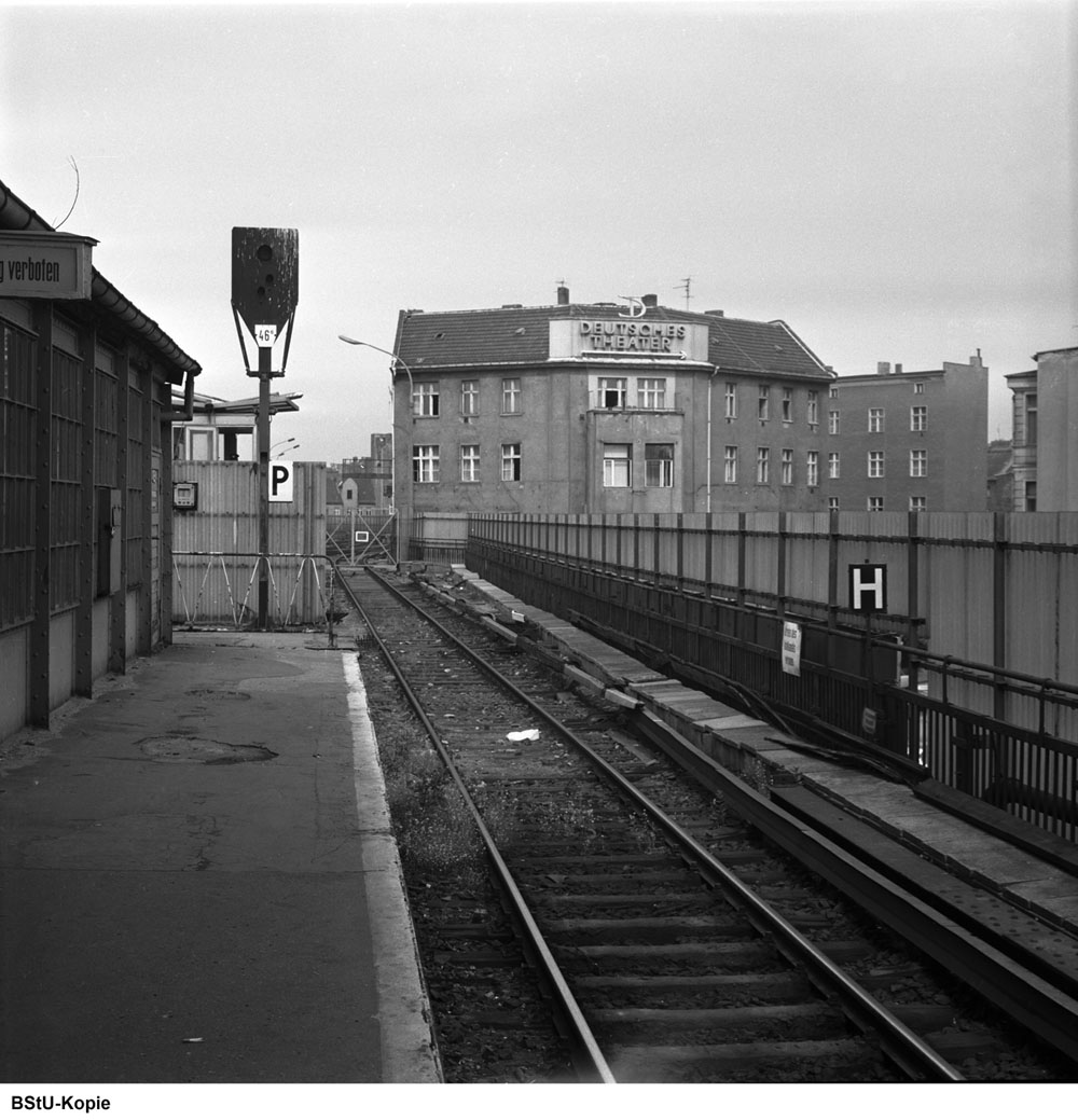 Bild: Ansicht westliches Bahnsteigende