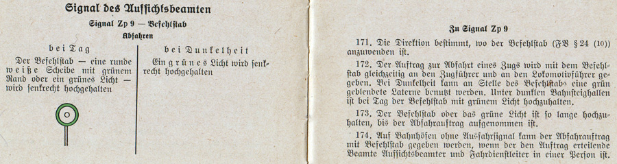 Bild: Auszug aus dem Signabuch 1935