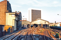 Bildstrecke der westlichen Bahnhofseinfahrt Bild: Friedrichstraße Westeinfahrt