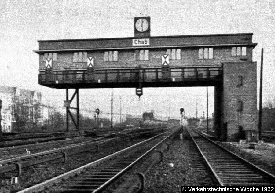 Bild: Signalbrücke mit Sv-Signalen