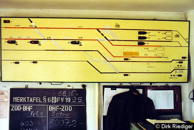 Bild: Gleisfreimeldetafel