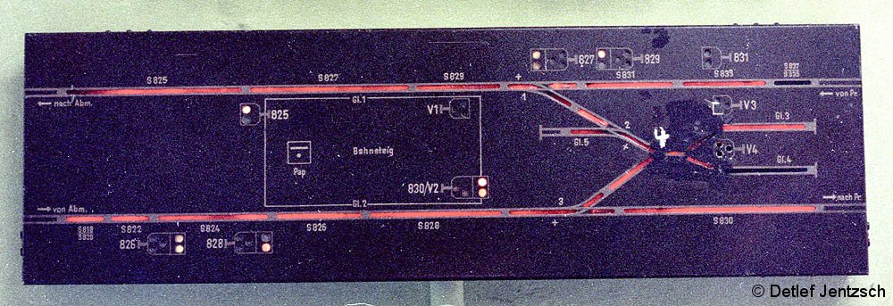 Bild: Gleisfreimeldetafel
